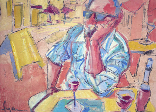 Contemplatief Café Moment | Poster