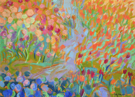 Vibrant Garden Path | Canvas