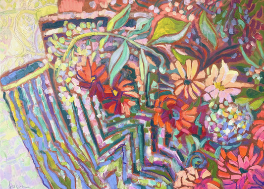 Slingerend tuinpad | Poster