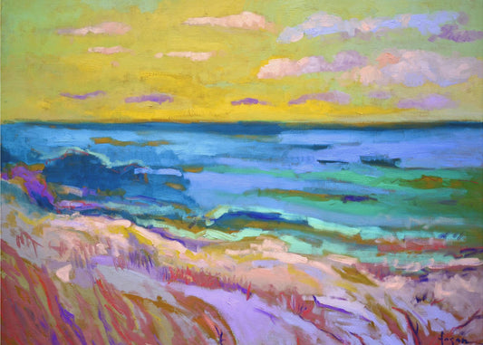 Coastal Landscape at Sunset | Canvas