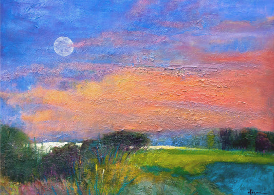 Moonlit Horizon | Canvas