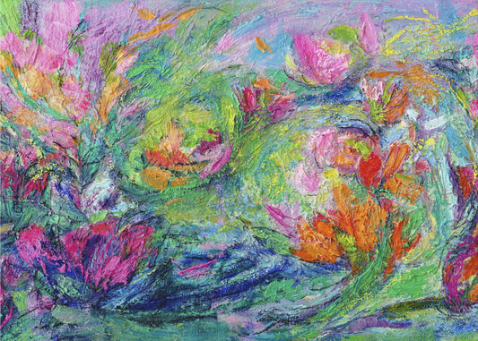 Vibrant Floral Landscape | Canvas