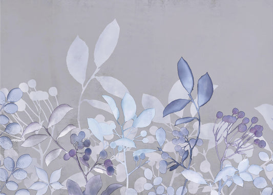 Aquarel Pastel Tuinblauw | Canvas