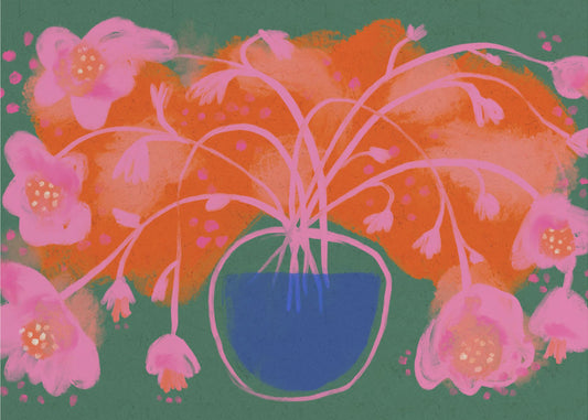 Floral Burst Symphony | Wallpaper