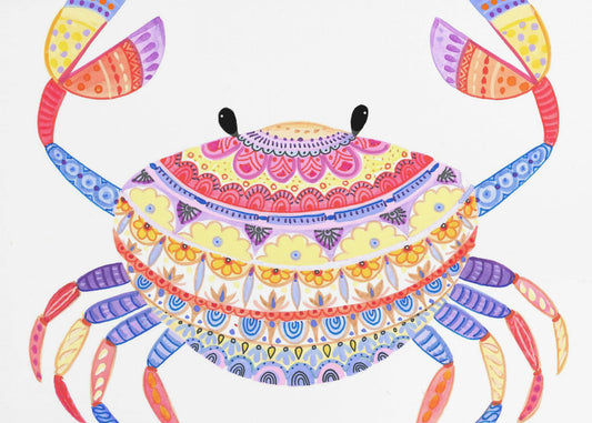 Kleurrijke krabbendans | Canvas