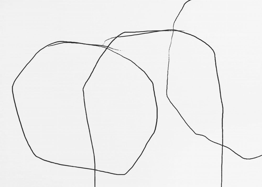 Black Lines On A White Background | Poster