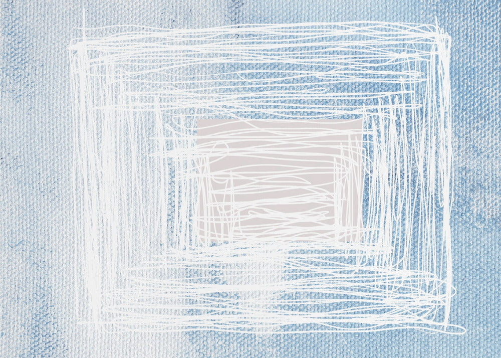 Witte Draaikolk Vierkant | Poster