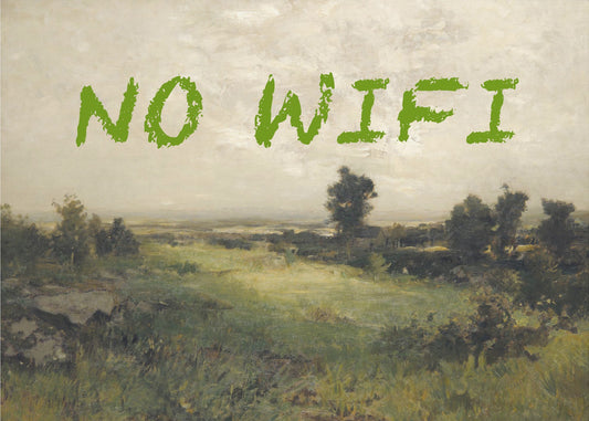 Geen wifi / Olieverfschilderij Landschap | Canvas
