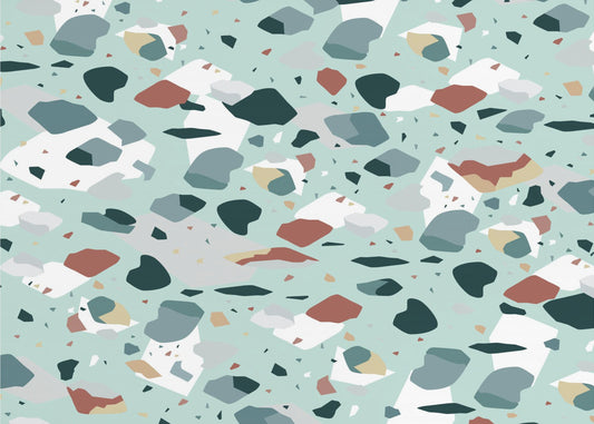 Terrazzo_Groen | Behang