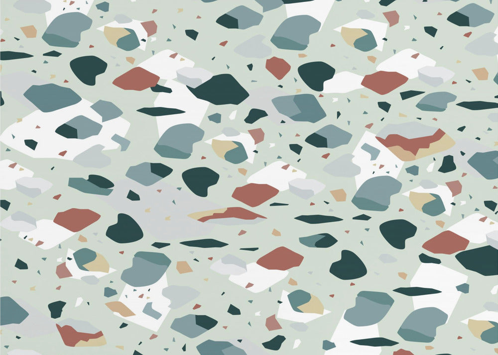 Terrazzo_Lichtgroen | Behang