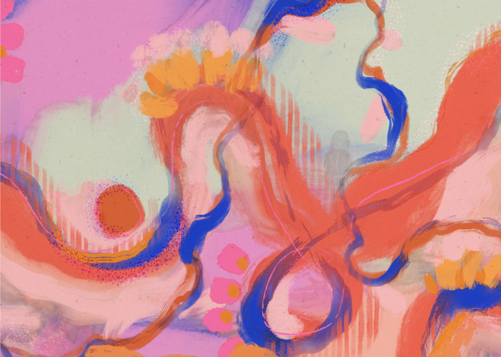 Grillig golvenlandschap | Canvas