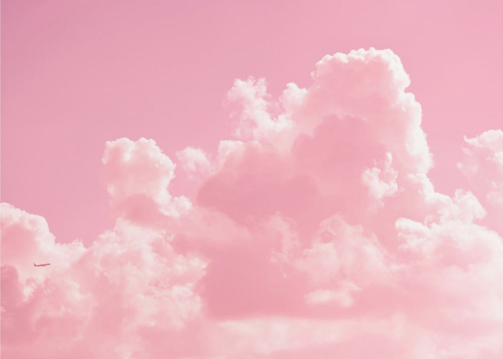 Bewolkt met een vleugje roze | Poster