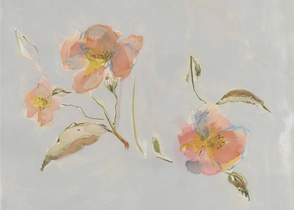 Botanische antieke bloemen 02 | Canvas