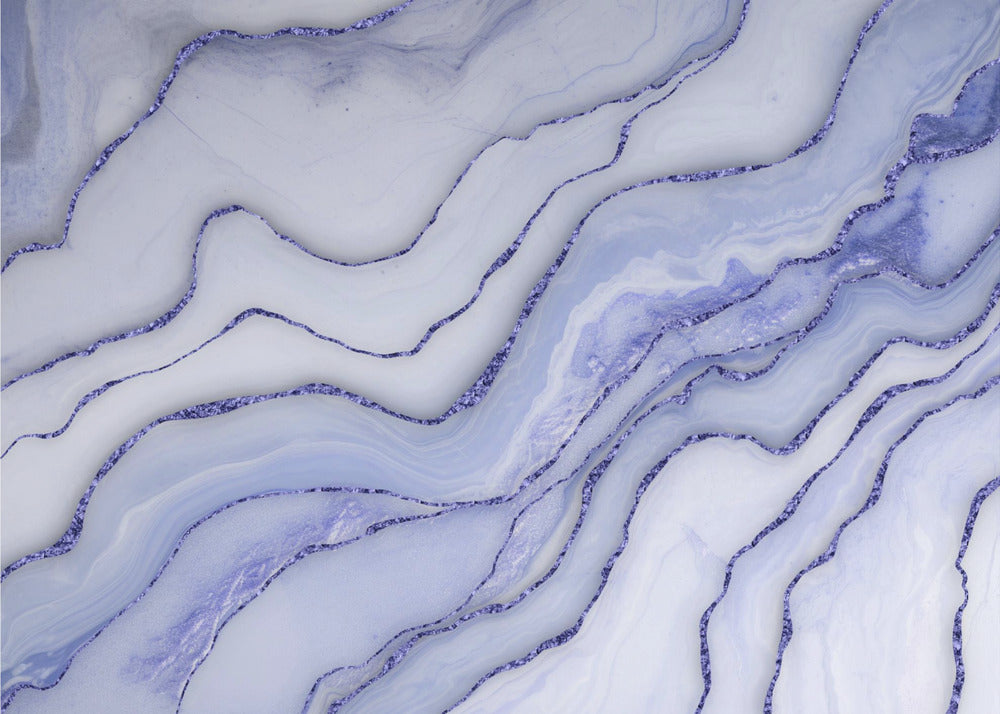 Marmer Luxe Blauw | Poster