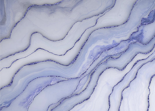 Marmer Luxe Blauw | Poster