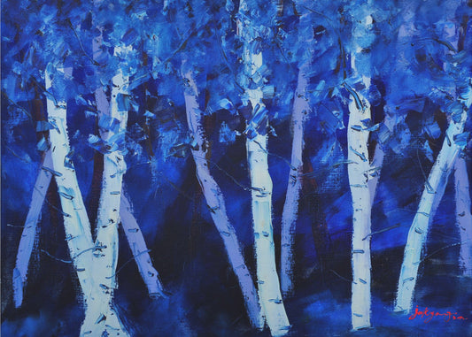 Berkenbomen | Canvas