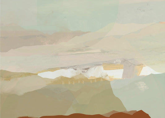 Kleurenblok Landschap 3 | Canvas