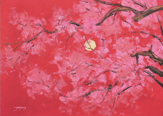 Rode maan | Canvas