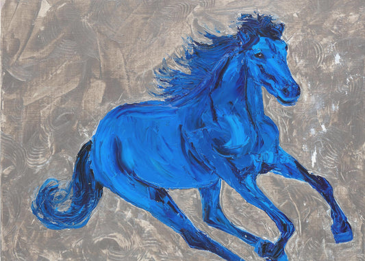 Blauw Paard | Canvas