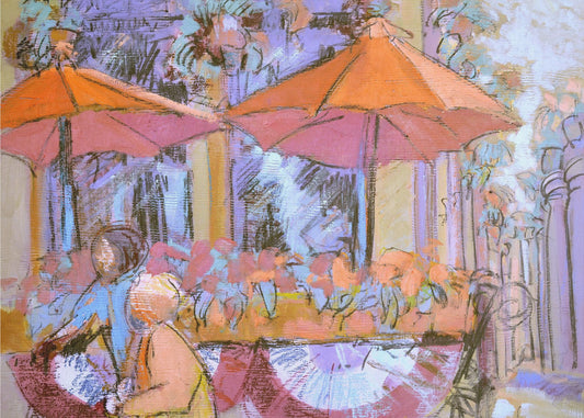 Zonnig Café Moment | Poster