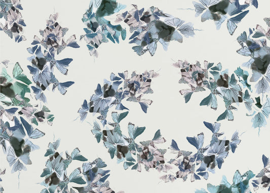 Blauwe bloemenmix | Poster