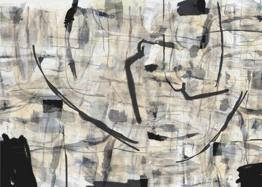 Zwart-witte textuurvormen 1 | Poster