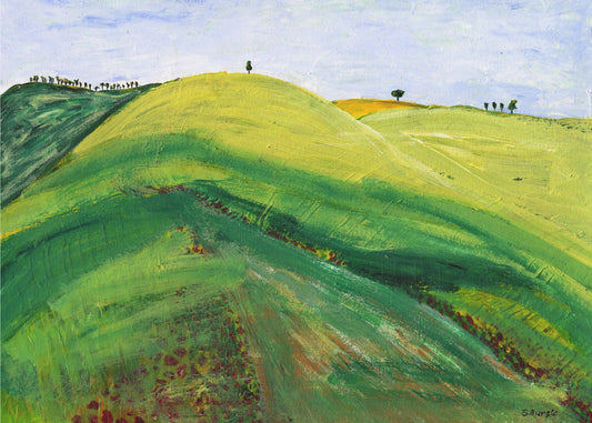 Groene heuvels | Canvas