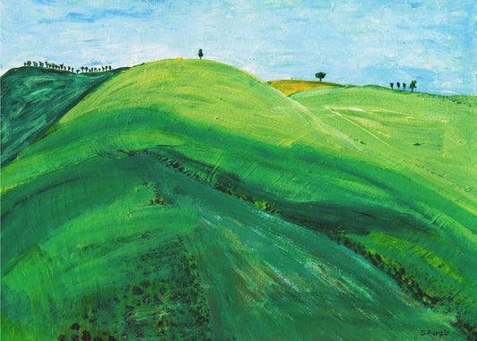 Groene heuvels | Canvas