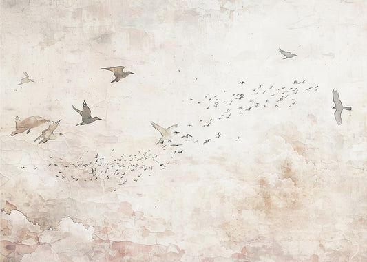 Vogels, vogels, dieren, vintage kunst, illustratie, wanddecoratie, 21 | Canvas