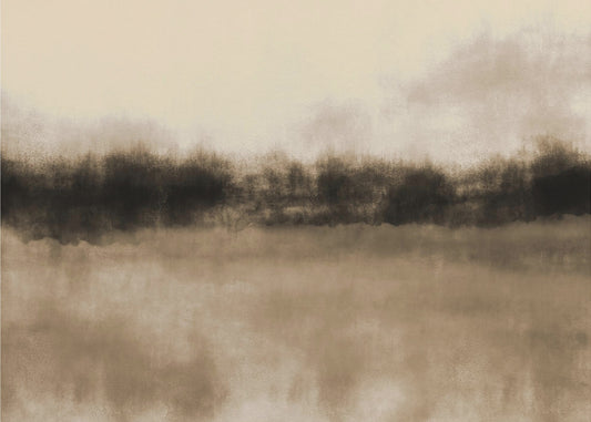 Abstract landschap in aardse tinten. | Poster