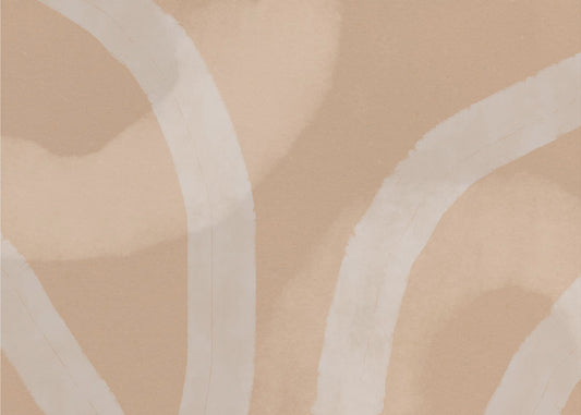 Neutrale abstracte aquarel. Minimalistisch in pastelkleuren nr. 5 | Canvas