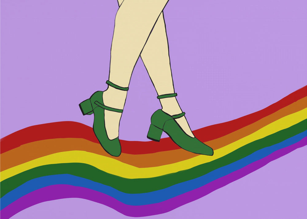 Regenboogwandeling | Canvas
