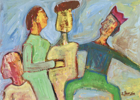 De aardige vrienden. | Canvas