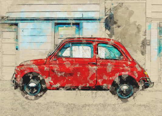 Retro Auto | Canvas