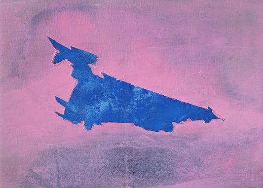 UAP, Blue, Cloudy Pink Sky | Poster