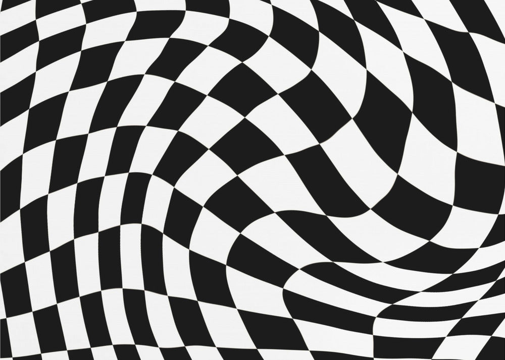 Dambord zwart-wit | Canvas