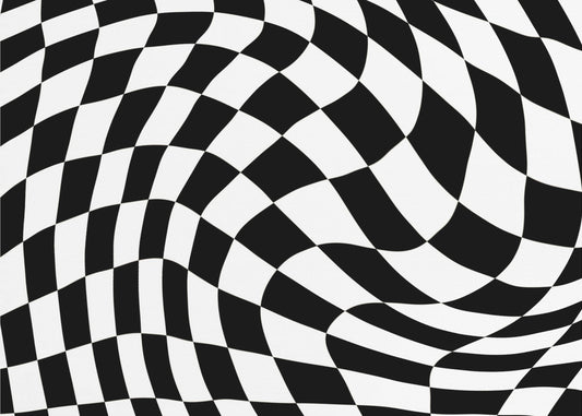 Dambord zwart-wit | Canvas