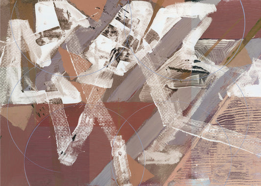 Abstracte cirkels en texturen 2 | Canvas