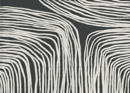 Curved Stripes Flow | Canvas