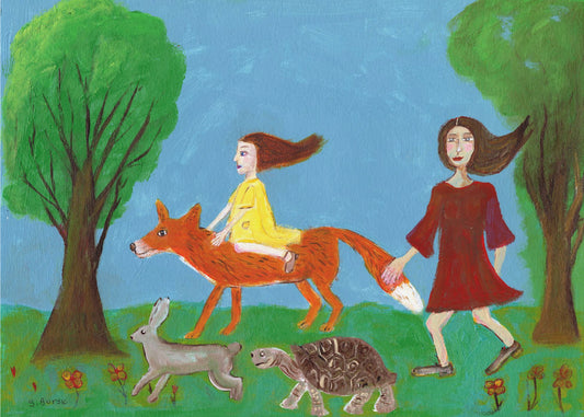 Wandeling in het bos | Poster