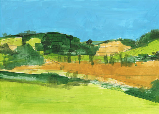 Landschap op het platteland 1 | Poster