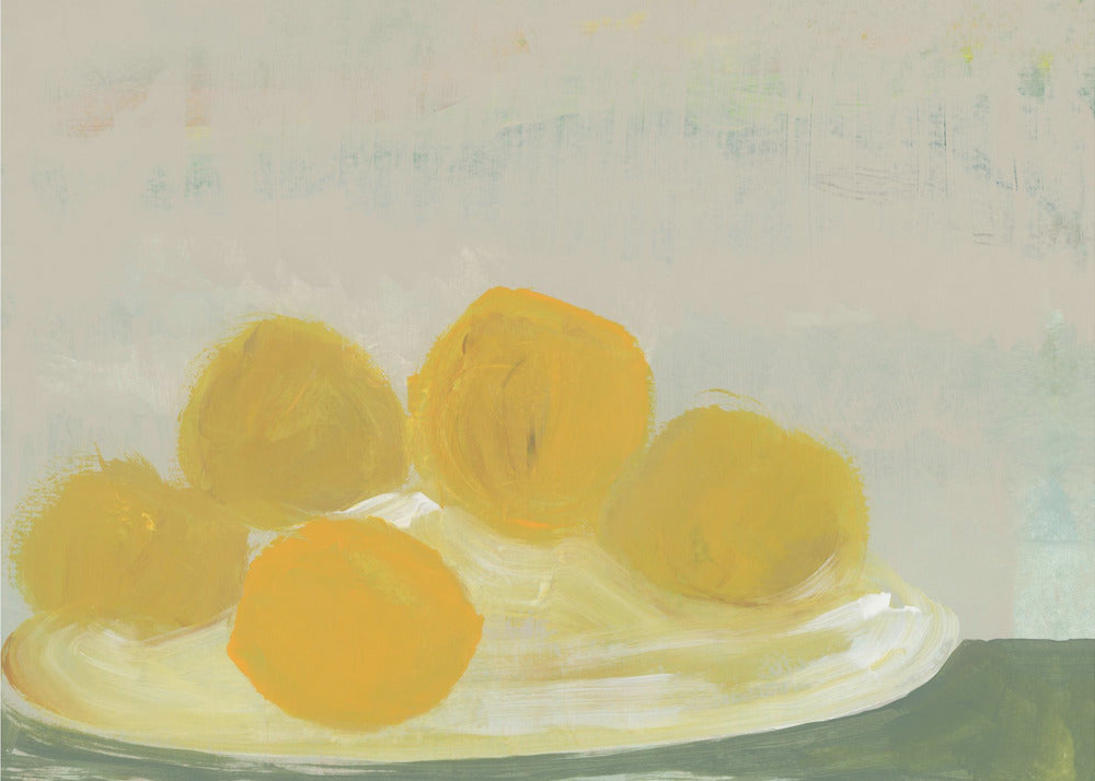 Limoni sul piatto nr. 1 | Canvas
