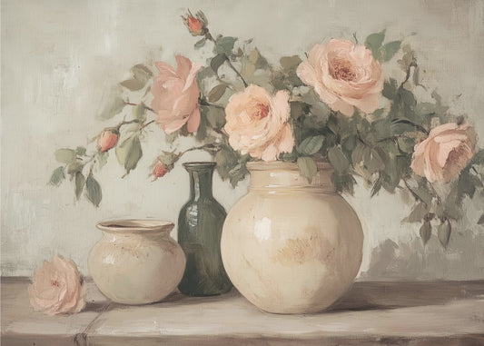 Schilderij Bloem in Vaas | Canvas