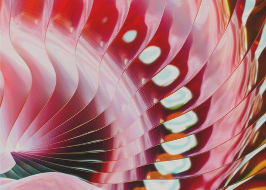 Crimson Petal Waves | Wallpaper
