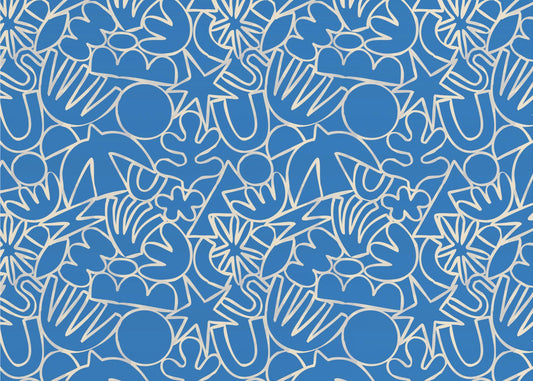 Dynamische Blauwe Dans | Achtergrond