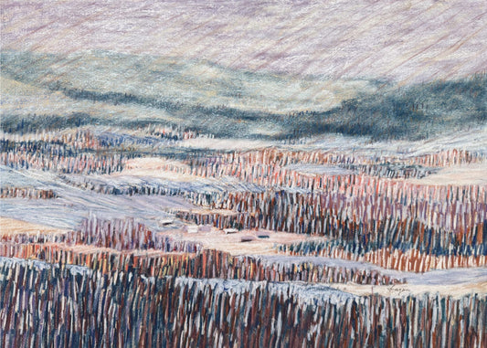 Winterlandschap Wandtapijt | Canvas