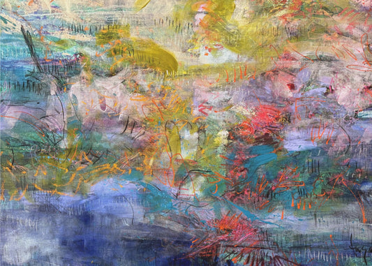 Expressionistische inscriptie | Canvas