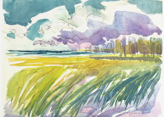 Serene weideluchten | Canvas