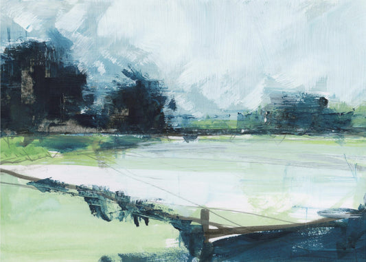 Een stille reflectie Landschap 2 | Canvas