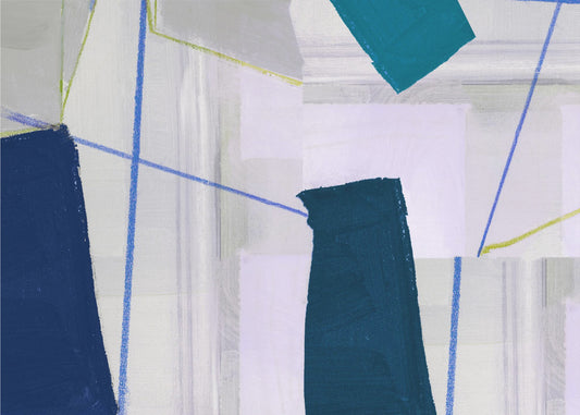 Abstract Composition In Blue 2 | Poster